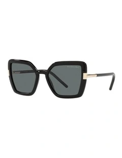 PR 09WS Black Polarised Sunglasses