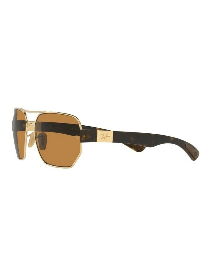 RB3672 Gold Polarised Sunglasses image 3