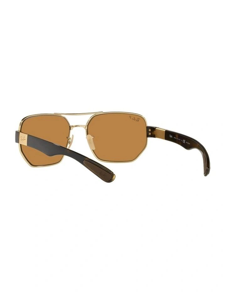 RB3672 Gold Polarised Sunglasses image 6