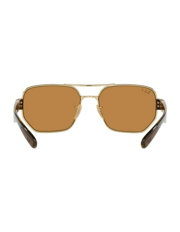 RB3672 Gold Polarised Sunglasses image 7