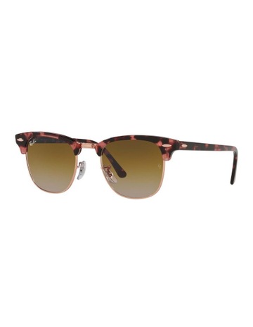 Ray-Ban Clubmaster Fleck Pink RB3016 Sunglasses | MYER