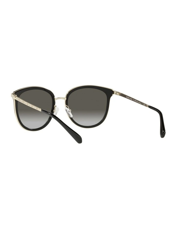 MK1099B Adrianna Bright Black Sunglasses image 6