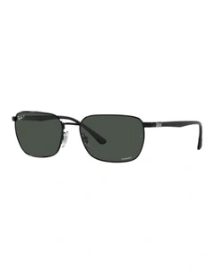 RB3684 Chromance Black Polarised Sunglasses