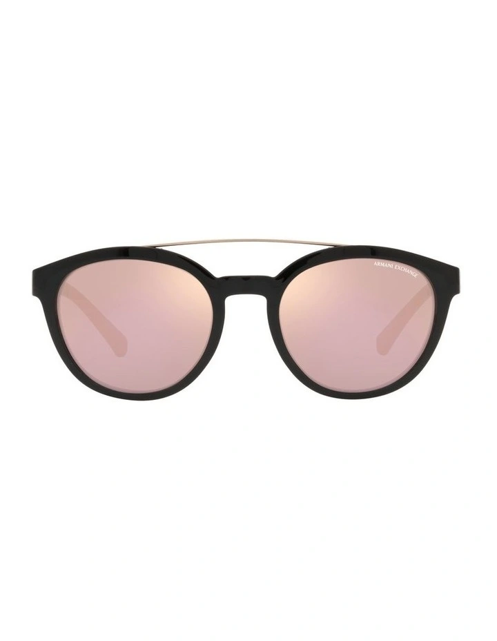 Armani Exchange AX4118SF Shiny Black Sunglasses image 2