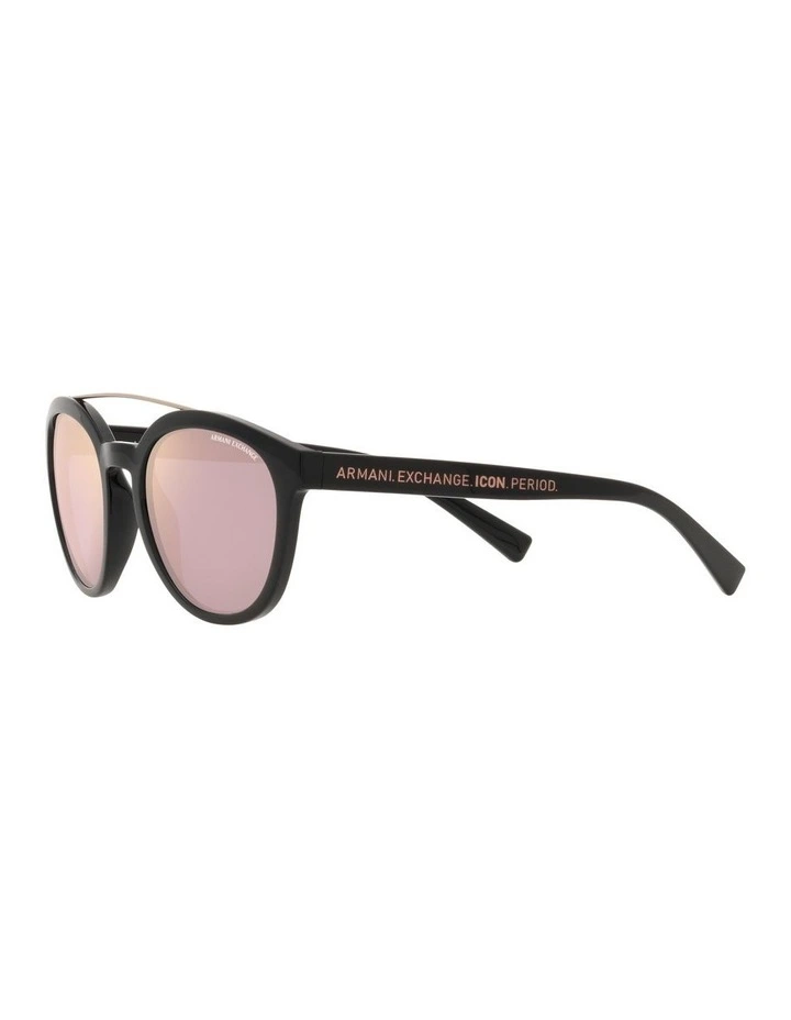 Armani Exchange AX4118SF Shiny Black Sunglasses image 3