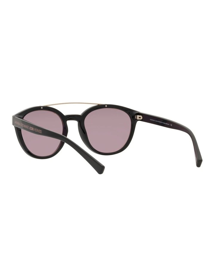 Armani Exchange AX4118SF Shiny Black Sunglasses image 6