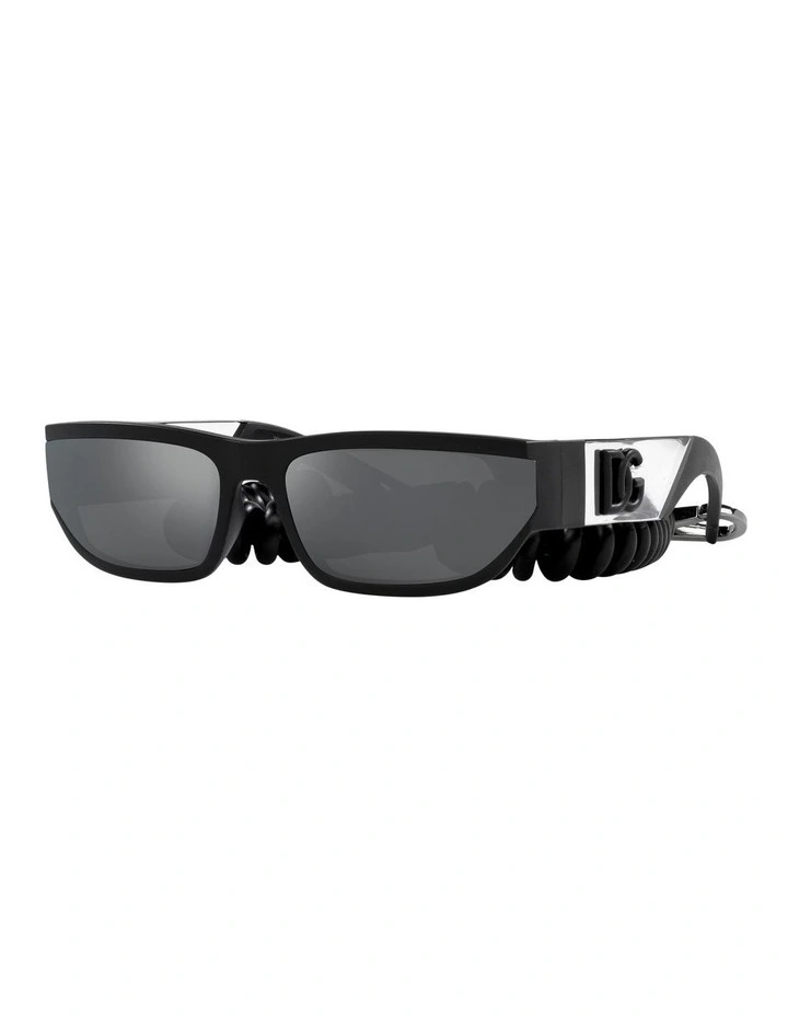 Dolce & Gabbana DG6152 Black Sacred HeartDevotion Square Frame Sunglasses