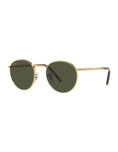 New Round Gold Sunglasses