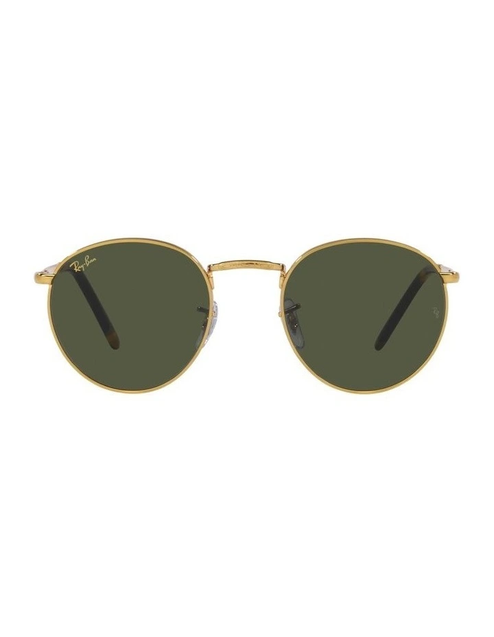 Ray-Ban New Round 47mm Gold Sunglasses image 2