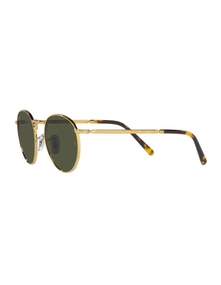 Ray-Ban New Round 47mm Gold Sunglasses image 3
