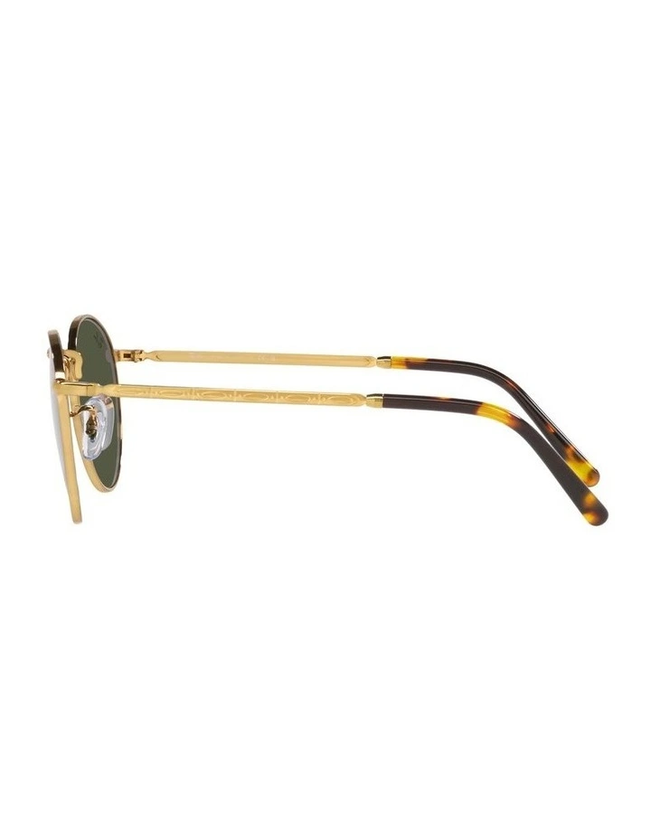 Ray-Ban New Round 47mm Gold Sunglasses image 4