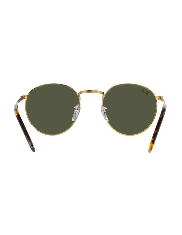 Ray-Ban New Round 47mm Gold Sunglasses image 7