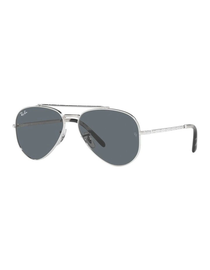 New Aviator Silver Sunglasses image 1