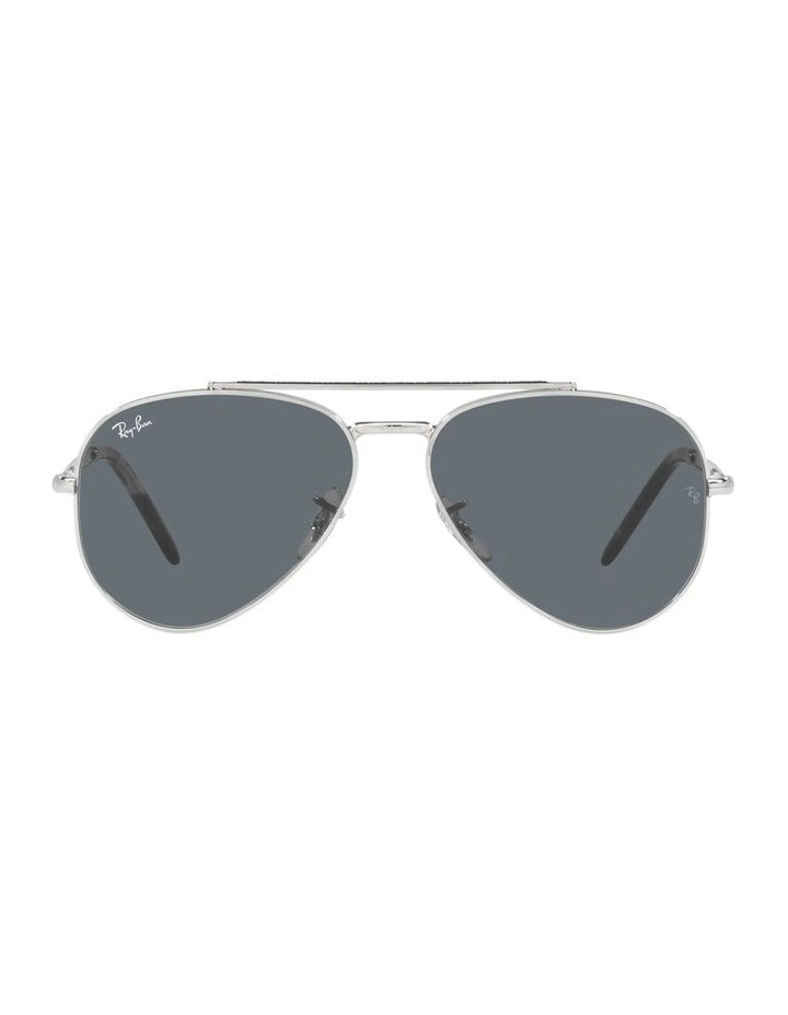 New Aviator Silver Sunglasses image 2
