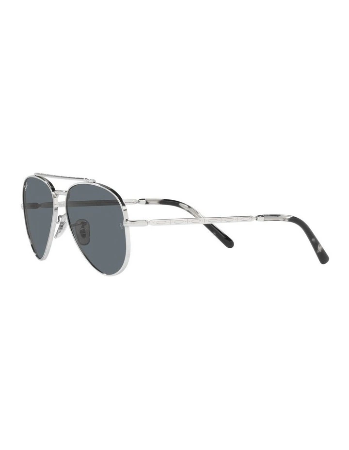 New Aviator Silver Sunglasses image 3