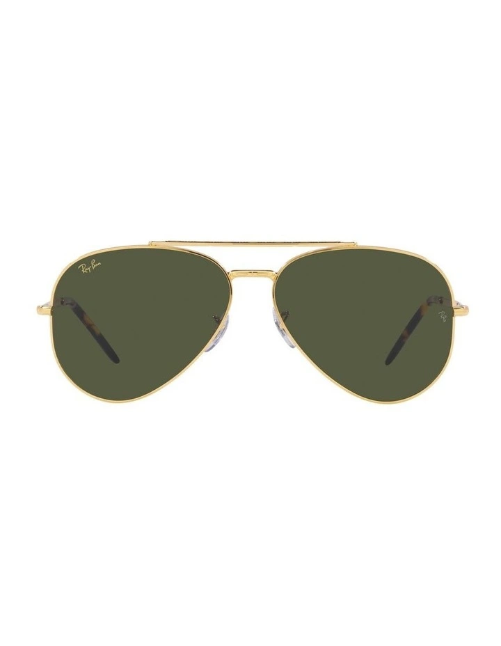 Aviator Sunglasses in Gold image 2