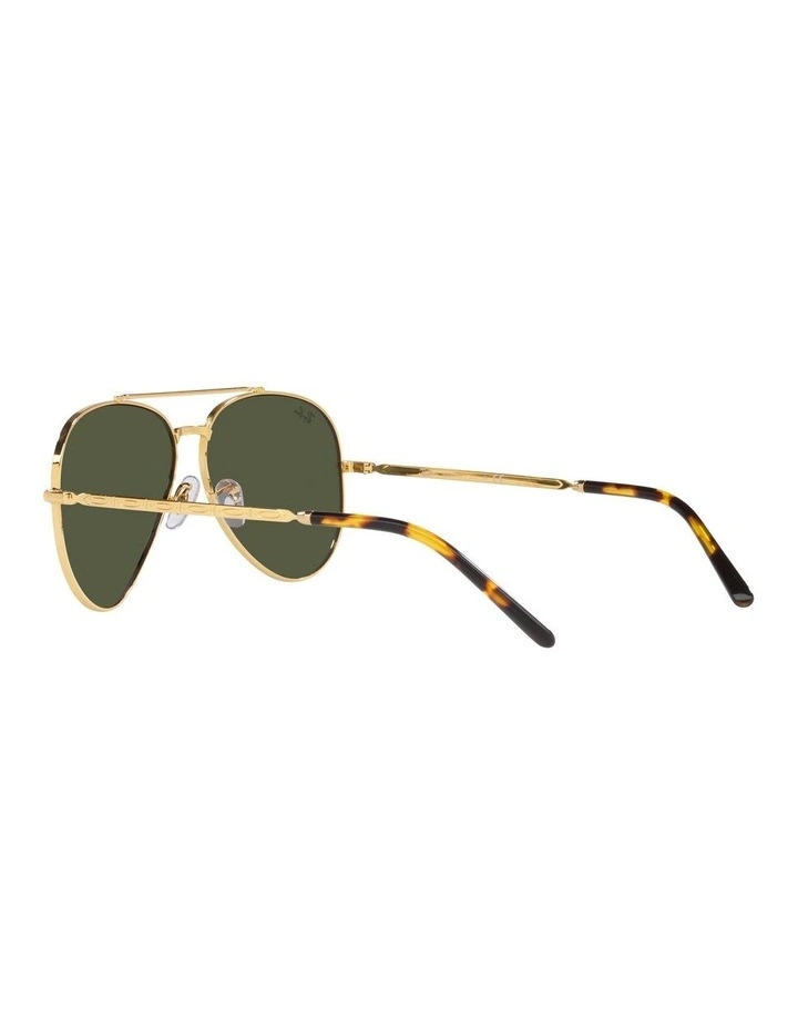 Aviator Sunglasses in Gold image 5