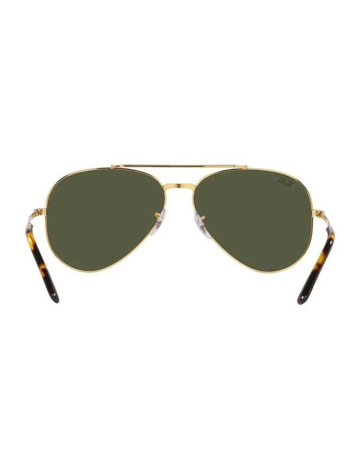 Aviator Sunglasses in Gold image 7
