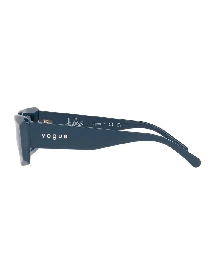 Vogue X Hailey Bieber Vo5440S Sunglasses In Blue image 3