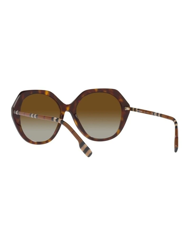 Vanessa Low Bridge Fit Polarised Sunglasses in Brown image 6