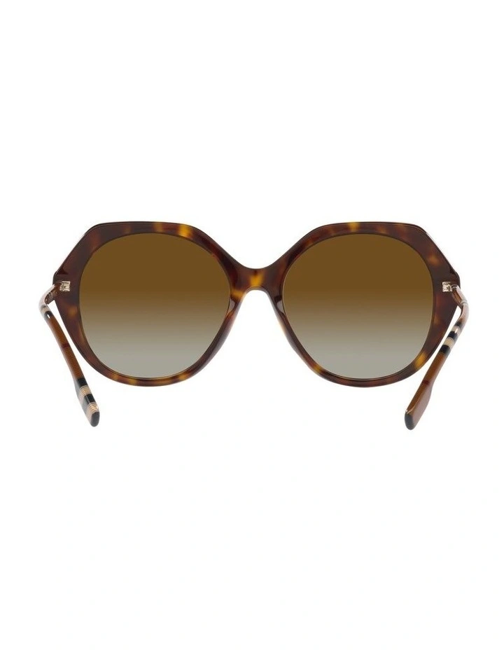 Vanessa Low Bridge Fit Polarised Sunglasses in Brown image 7