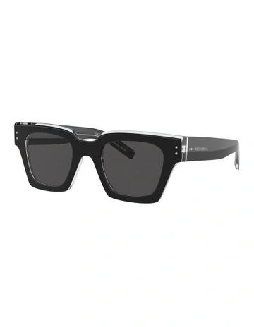 0DG4413 Sunglasses in Black/Crystal