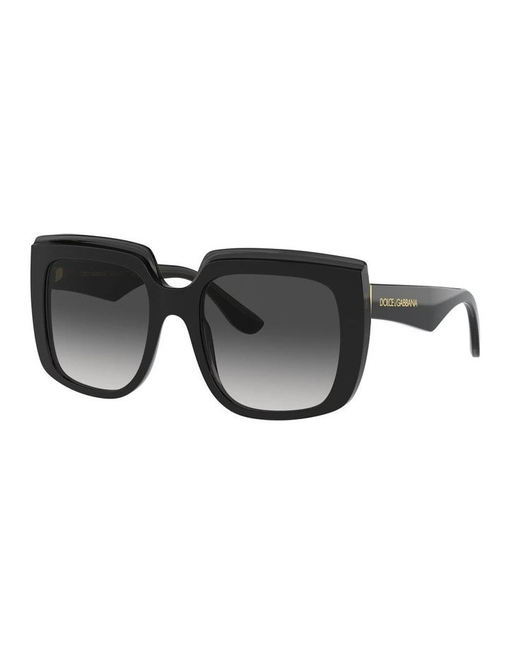 0DG4414F Sunglasses in Black On Transparent image 1