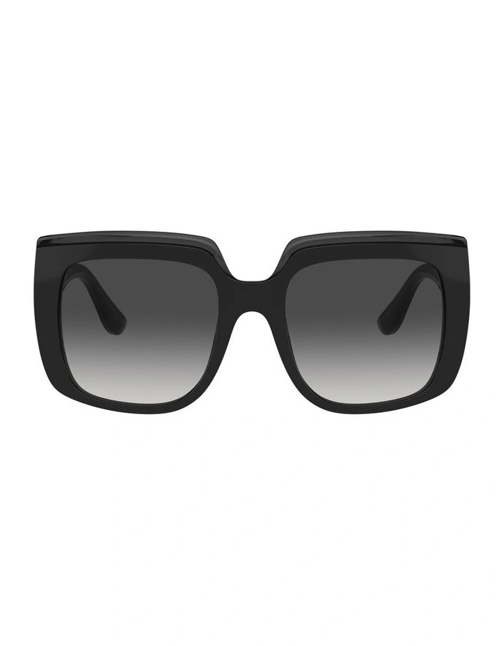 0DG4414F Sunglasses in Black On Transparent image 2