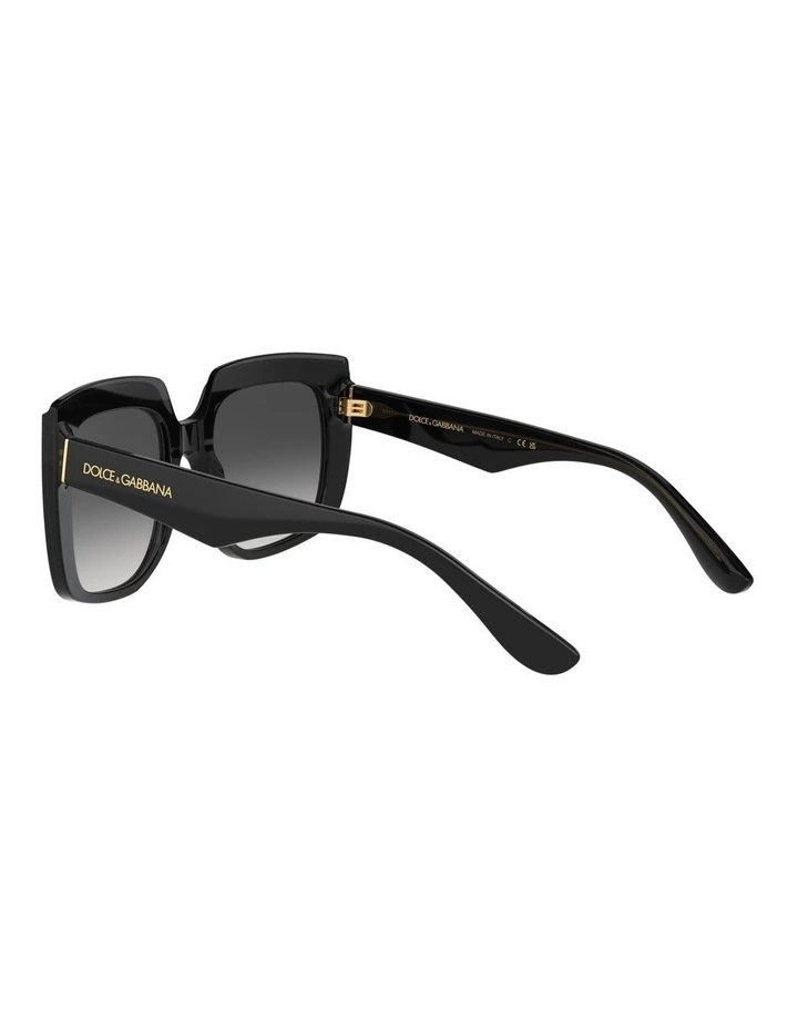 0DG4414F Sunglasses in Black On Transparent image 5