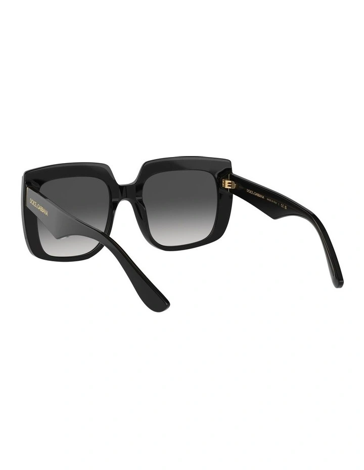 0DG4414F Sunglasses in Black On Transparent image 6
