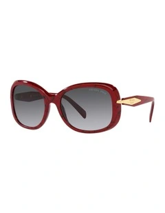 0PR 04ZS Polarised Sunglasses in Etruscan Marble