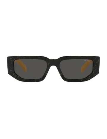 0PR 09ZS Sunglasses in Black Yellow Marble