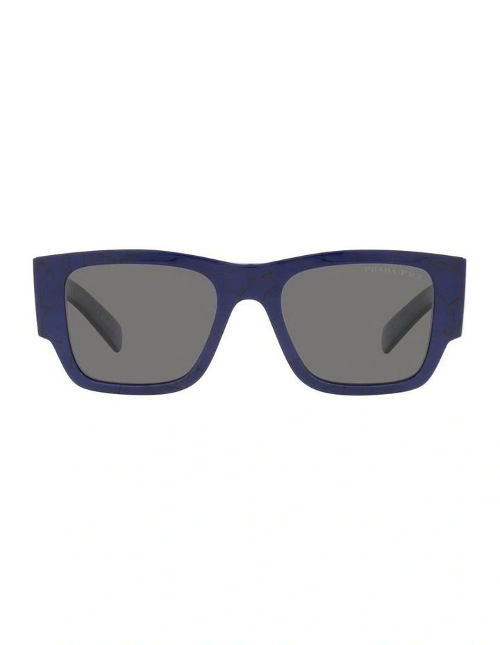 0PR 10ZS Polarised Sunglasses in Baltic Marble image 2