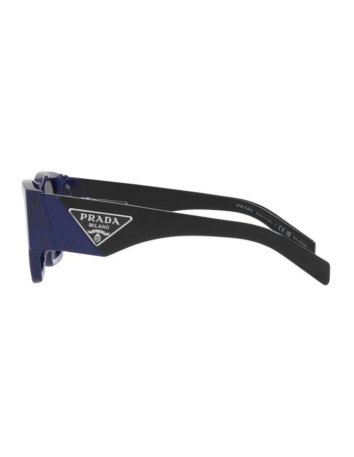 0PR 10ZS Polarised Sunglasses in Baltic Marble image 4