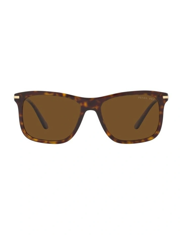 0PR 18WS Polarised Sunglasses in Tortoise image 2