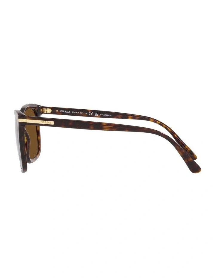 0PR 18WS Polarised Sunglasses in Tortoise image 4