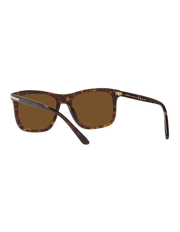 0PR 18WS Polarised Sunglasses in Tortoise image 6