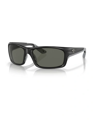 Jose Pro Grey Polarised Sunglasses in Matte Black