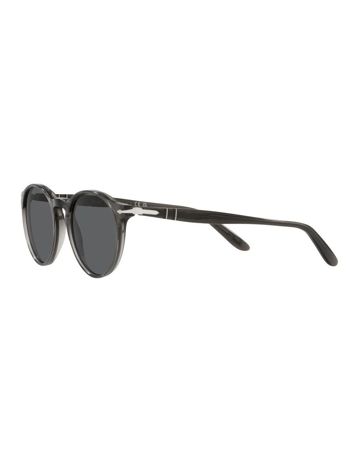 0PO3092SM Sunglasses In Dark Transparent Grey image 3