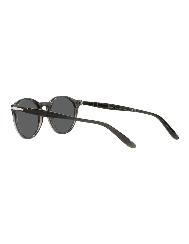 0PO3092SM Sunglasses In Dark Transparent Grey image 5