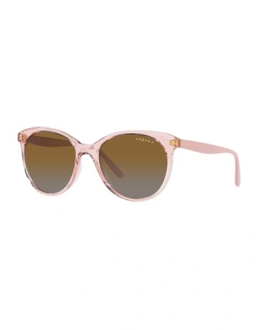 0VO5453S Polarised Sunglasses in Transparent Pink