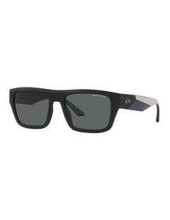 0AX4124SU Sunglasses in Matte Black