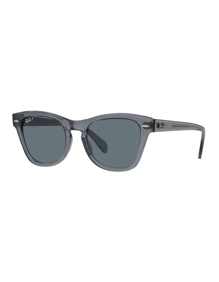 0RB0707S Polarised Sunglasses in Transparent Grey image 1