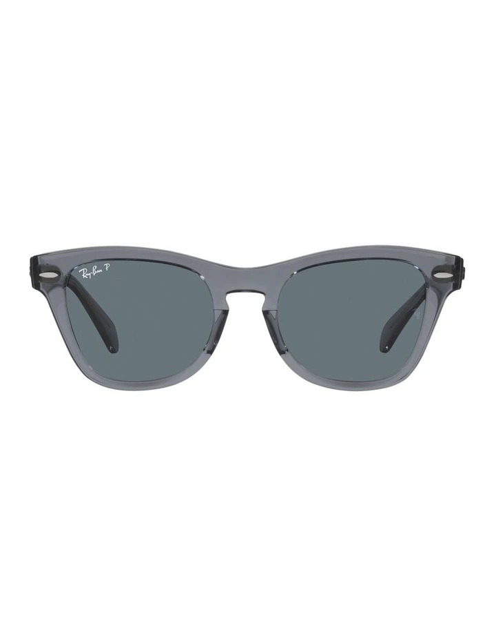 0RB0707S Polarised Sunglasses in Transparent Grey image 2