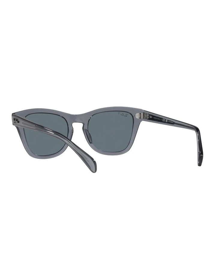 0RB0707S Polarised Sunglasses in Transparent Grey image 6