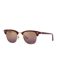 CLUBMASTER Polarised Sunglasses In Bordeaux