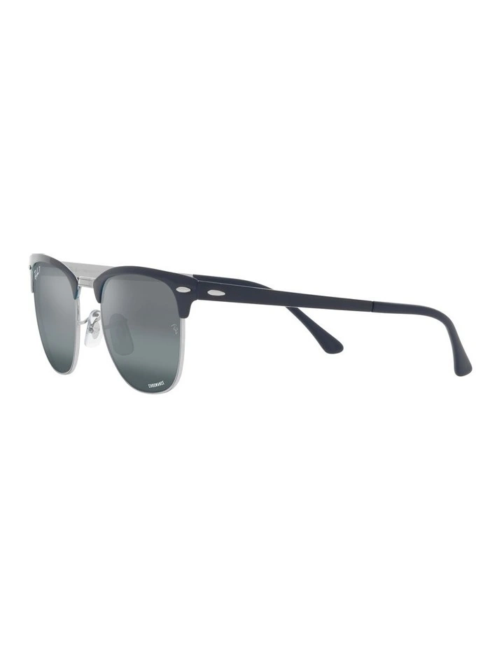 CLUBMASTER METAL Polarised Sunglasses In Blue image 3