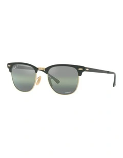 CLUBMASTER METAL Polarised Sunglasses In Black