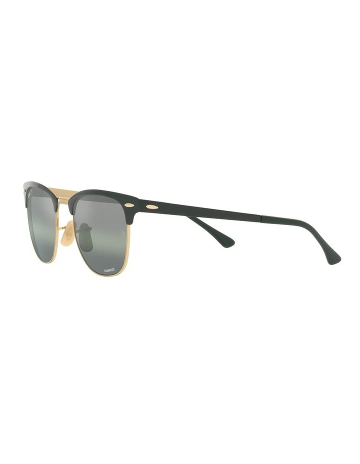CLUBMASTER METAL Polarised Sunglasses In Black image 3