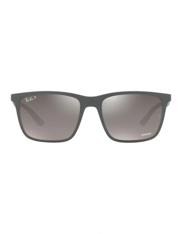 0RB4385 Polarised Sunglasses in Matte Grey